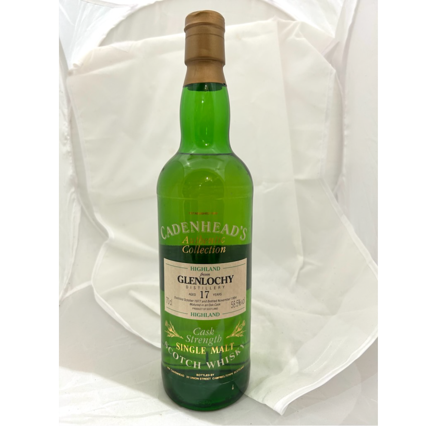 Highland Glenlochy グレンロッキー 1977 Cadenhead's - Authentic Collection Hogshead 58.5%　#8