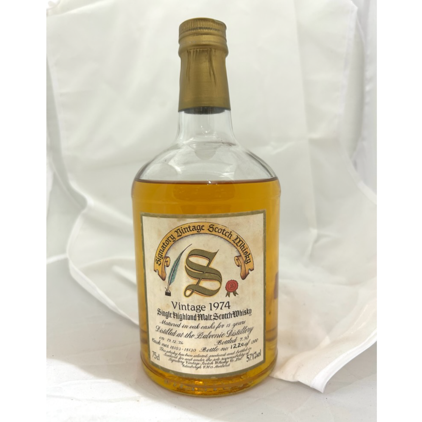 Speyside Balvenie バルヴェニー 1974 Signatory Vintage-Vintage Collection-Dumpy Hogshead 57.1%　#28