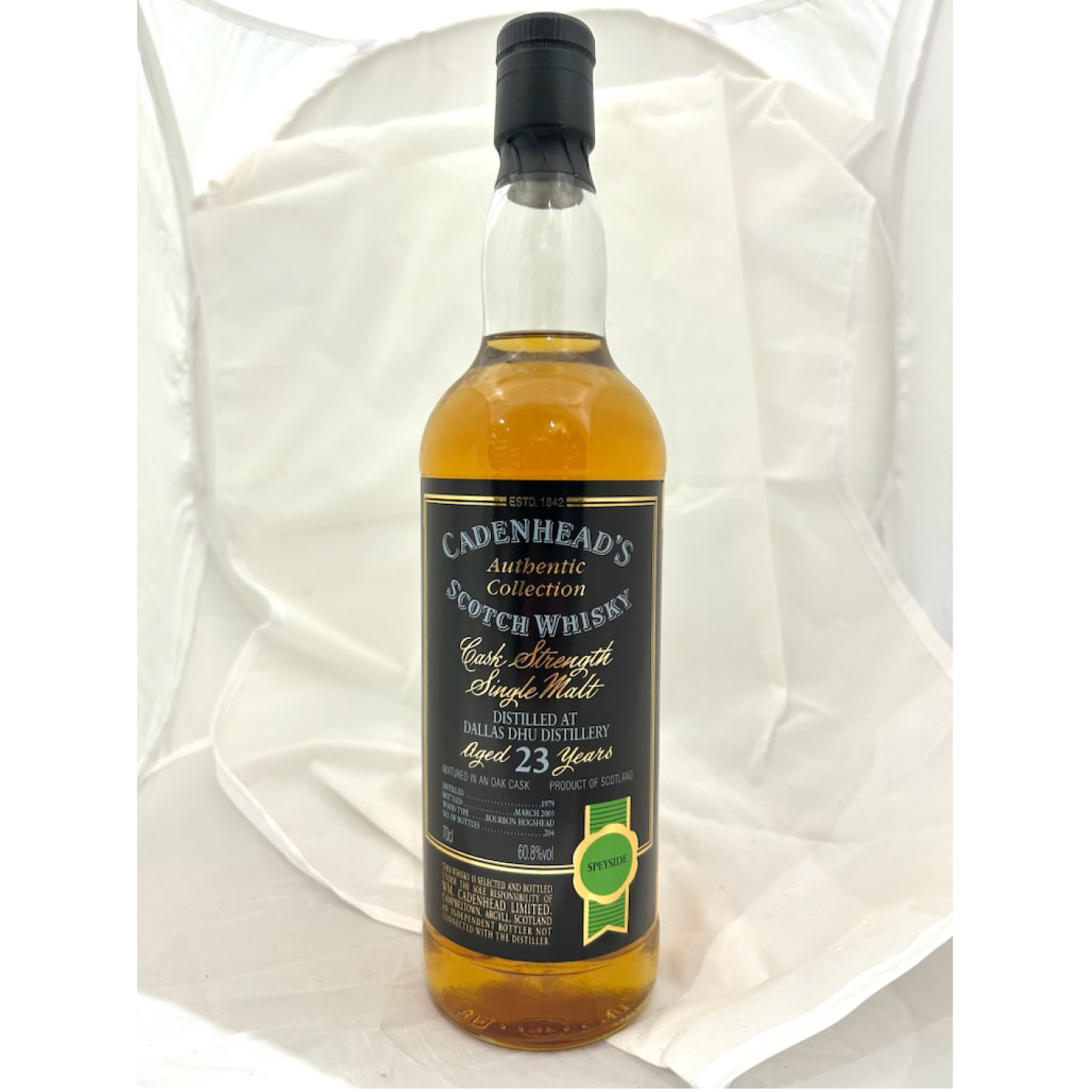 Speyside Dallas Dhu ダラスデュー 1979 Cadenhead's-Authentic Collection Bourbon Barrel 60.8%　#30