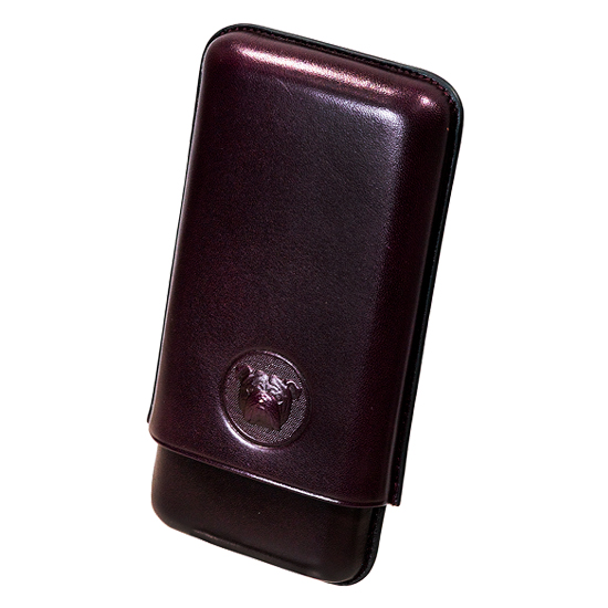 Dunhill Bulldog Cigar Cases Corona Extra ボルドー 3本用 / PA3023P