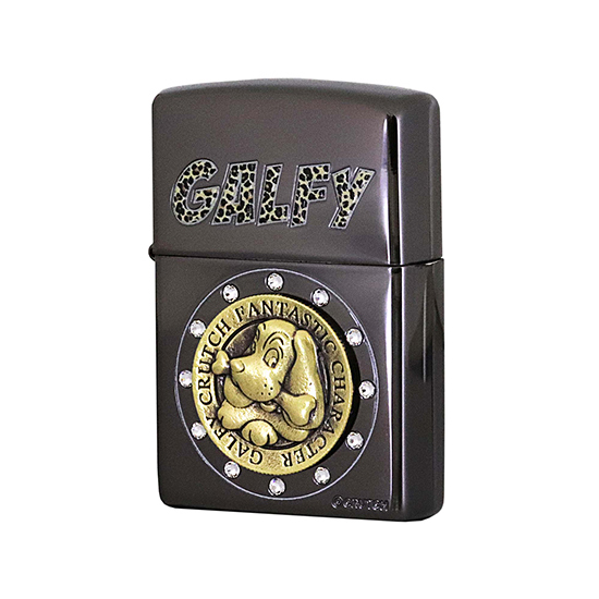 GALFY 200-メタルエンブレムレオパード BK/ニッケル /『GALFY』と『ZIPPO』がコラボ！いぶし銀なジッポーライター登場！！