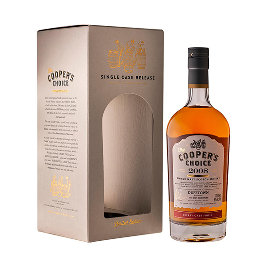 THE COOPERS CHOICE / ザ・クーパーズチョイス ダフタウン2008 10年 シェリーフィニッシュ 56% 700ml　SOLD OUT