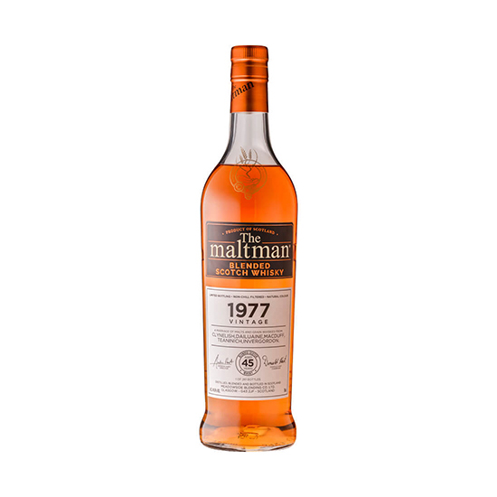 The Maltman / ザ・モルトマン ブレンデッドスコッチウイスキー 1977 45年 リフィルホグスヘッド 44.6% 700ml　SOLD OUT
