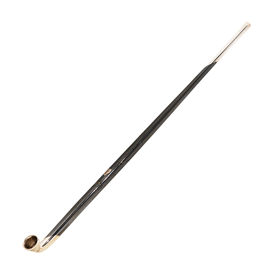 Kagaya 復元煙管 / 平象嵌 銀四分一 女用御殿延べ煙管 「朝顔」 明治～大正時代　SOLD OUT