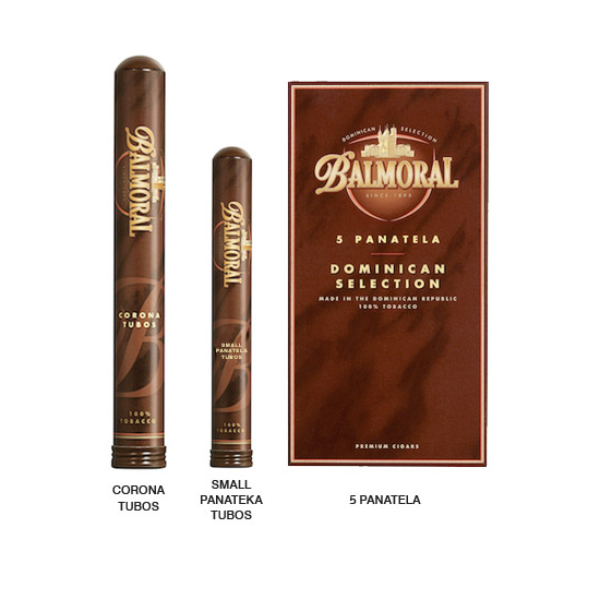 バルモラル ドミニカン・セレクション / スモールパナテラ・チューブ (Small panatela tubos) 1BOX（5本入り）