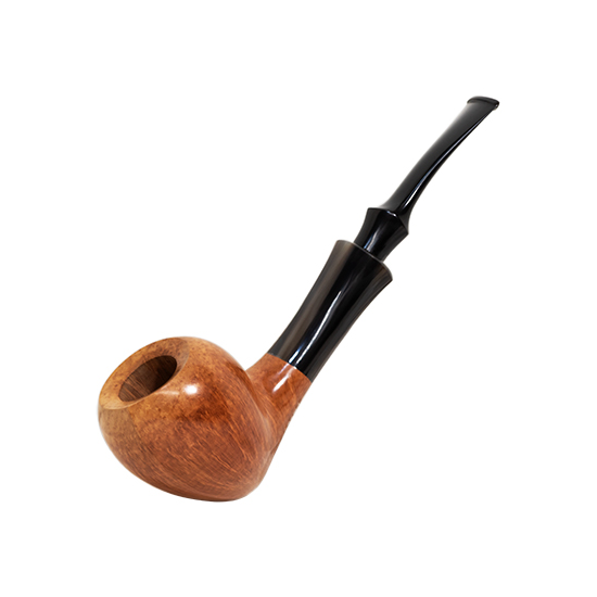ケン パイプス 21371 オイルキュアード / Italian Briar,Horn Smooth Ebonite サイン入りポーチ付き  SOLD OUT