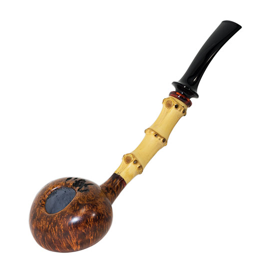 徳富博之 / Tokutomi pipes Carved Bamboo “Squat Tomato” スクワット・トマト 2019年製　SOLD OUT