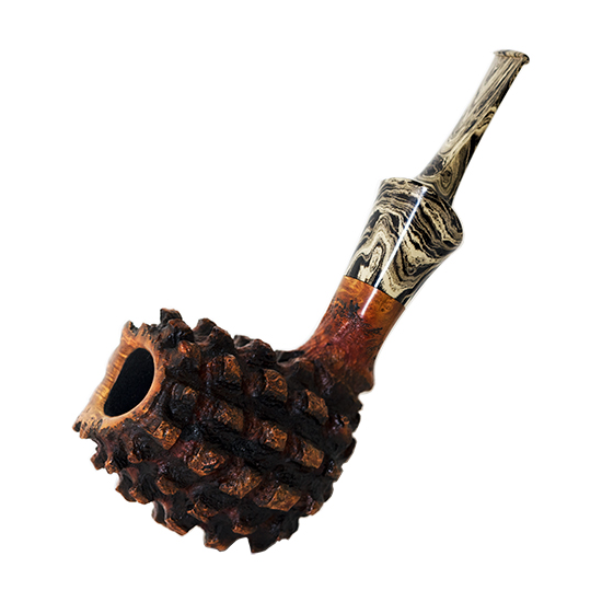 NATE KING PIPES / Blasted ‘Sea Urchin’‘Creature’W custom stain -Magnum- 541-19 SOLD OUT