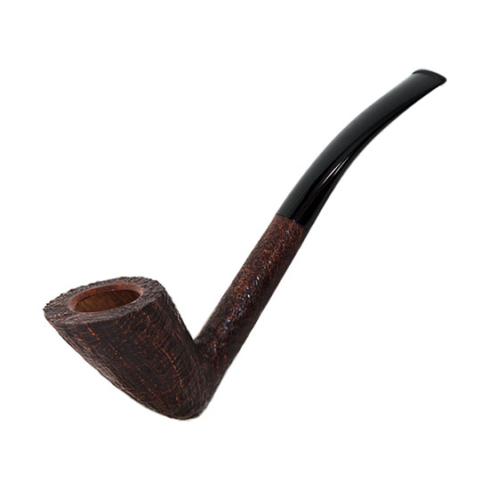 ケン パイプス 19299オイルキュアード / Italian Briar Sand blast Ebonite サイン入りポーチ付き SOLD OUT
