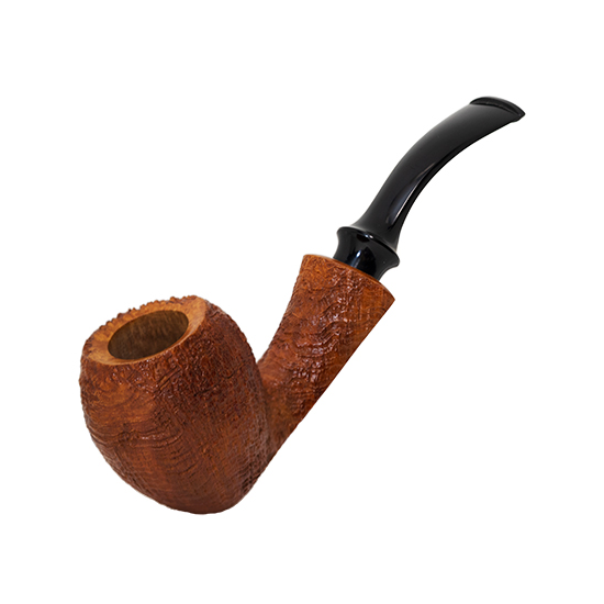 ケン パイプス 18214 オイルキュアード / Italian Briar Sand blast Ebonite 本藍染ポーチ付き  SOLD OUT