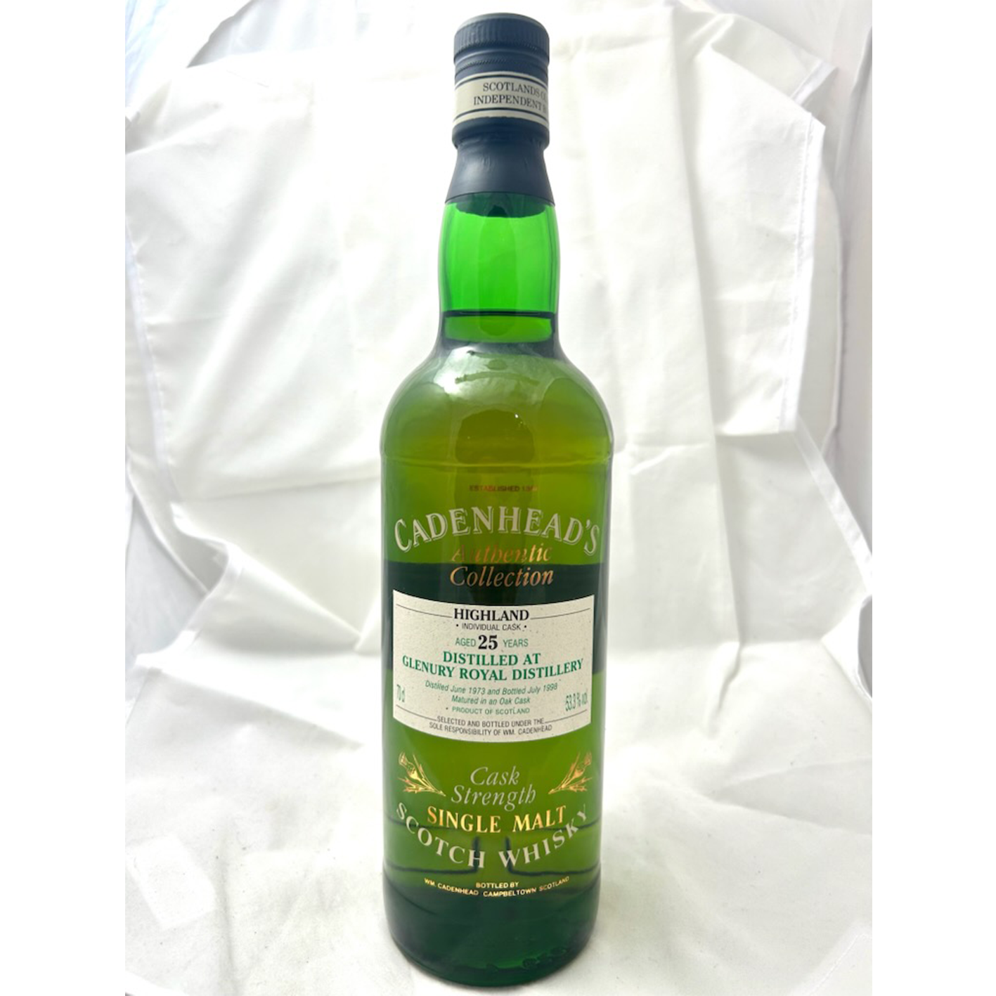 Glenury Royal グレンユーリー ロイヤル 25年 1973 - 1998 25yo Cadenhead's Distilled at Glenury Royal Distillery Oak Cask Highland #2-23 SOLD OUT