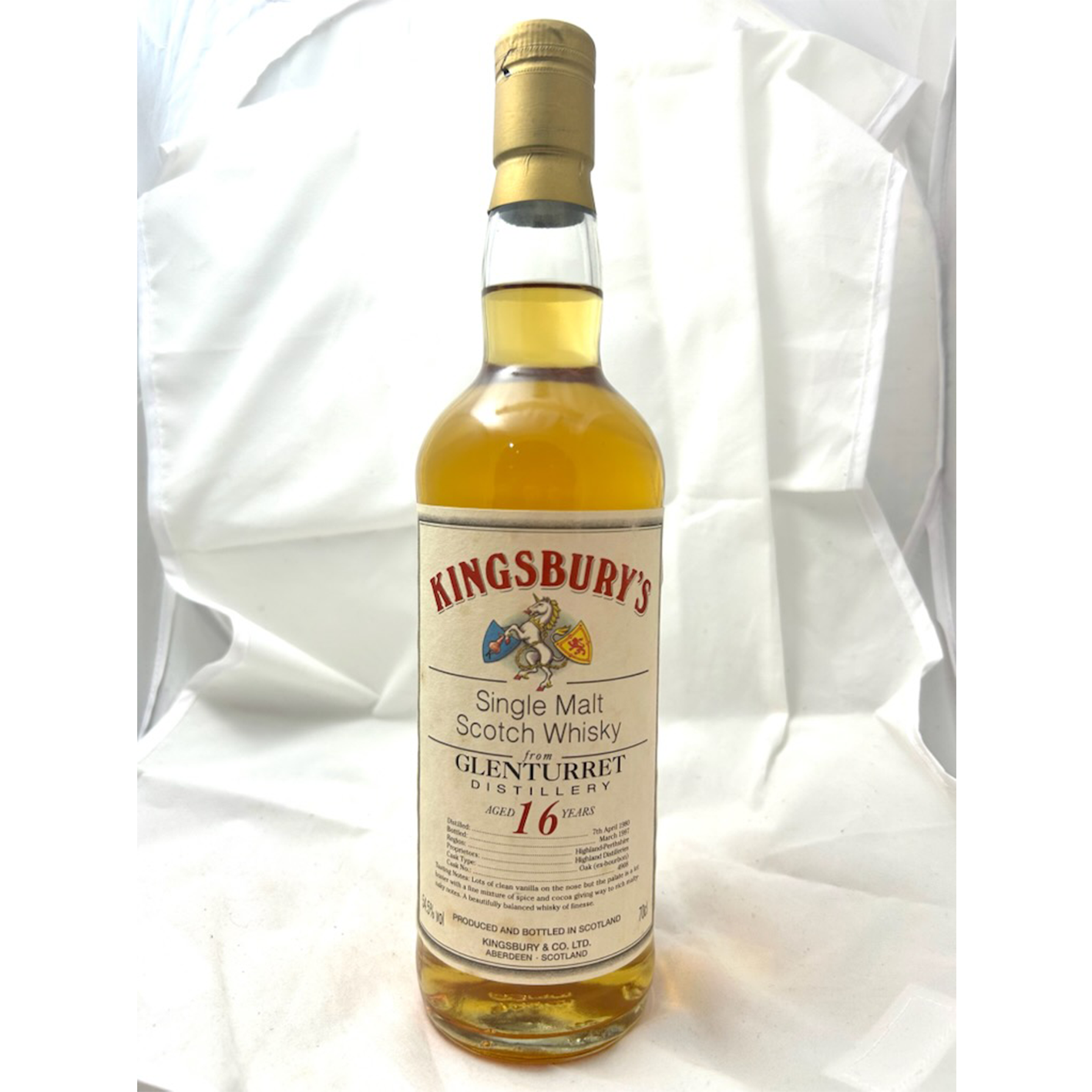 KINGSBURY'S 1980 - 1997 16yo OB Glenturret Oak Cask Highland キングスバリー グレンタレット 16年 #2-27　SOLD OUT
