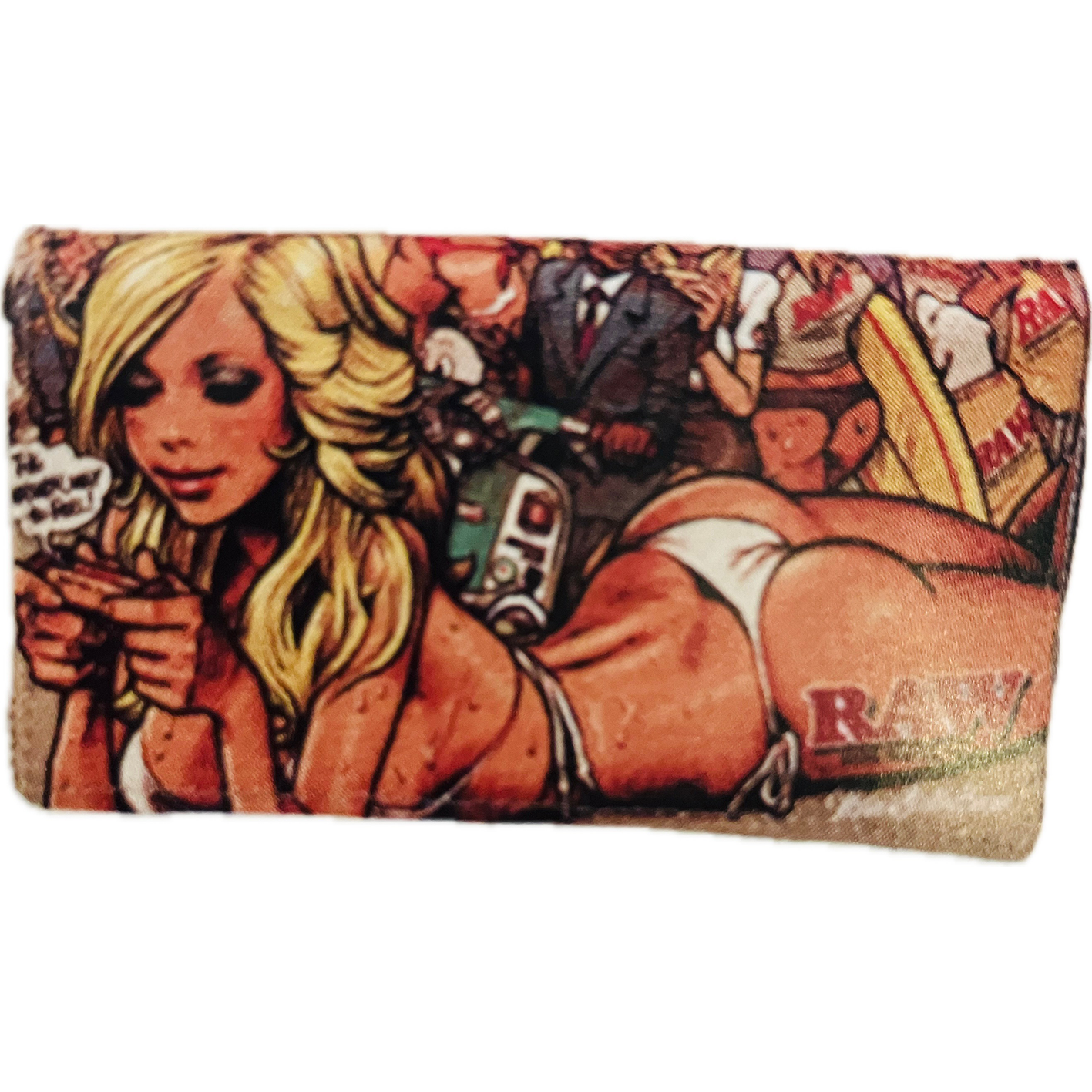 RAW×Rockin'JellyBeanコラボシャグポーチ