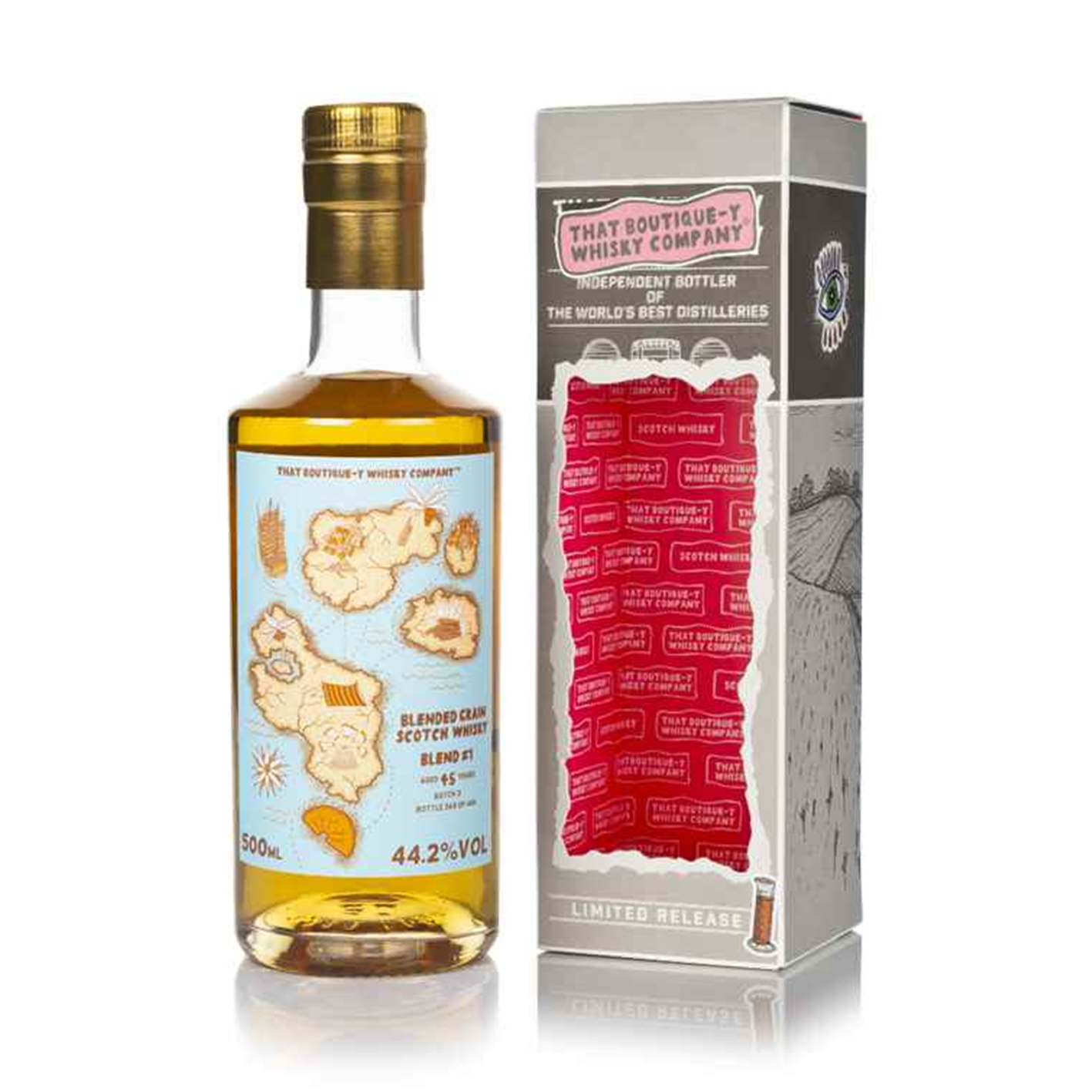 That Boutique-y Whisky Company / ブティックウイスキー ブレンデッドグレーン #1 45年 バッチ3 10周年記念ボトル 44.2度 500ml